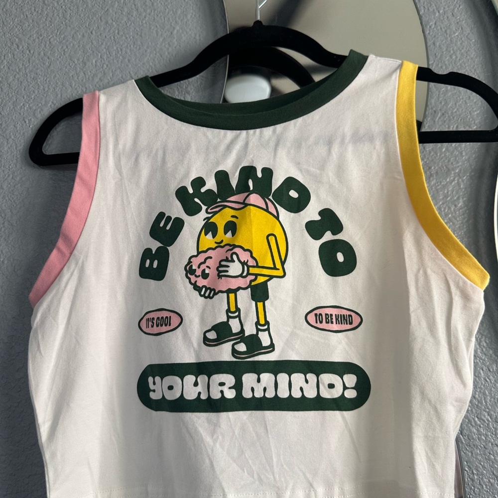 SHEIN Multicolor 'Be Kind' Kids Tank Top